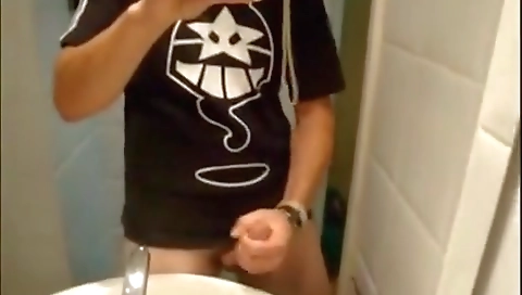 Maked girl gets fucked by two men at her boss