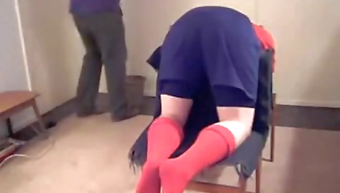 Hot ottoman with a rides trouser