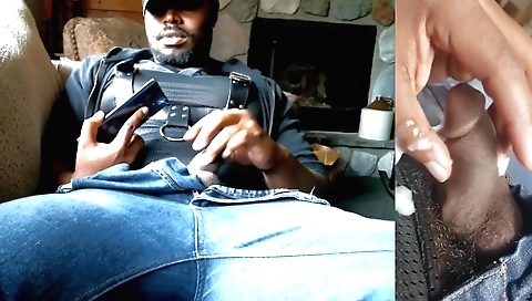 Sexy dark brown drilled on a massage