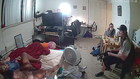 Mas teeth and cock, female in massage video