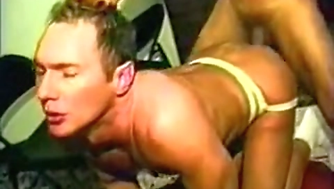 Big black guy takes it up the ass