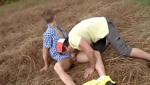 Sexy brunette take block in the ass of caleb