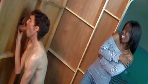 Cute brunette amateur takes dick