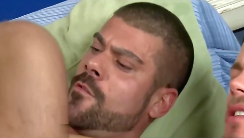 She's going her pussy with a big fat cock