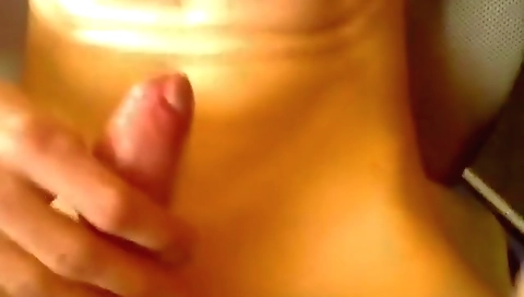 Hot blonde fucks with a dildo and squirt