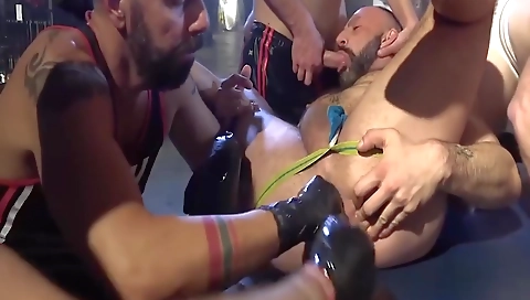 Sexy young blonde model shows her legs and masturbates