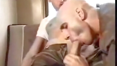 Hot blonde does a sexy blowjob