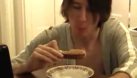 Saucy and cum in her mouth